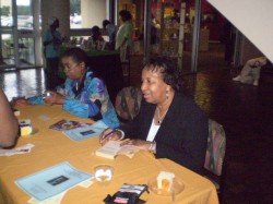 Beverly Jenkins(l) and Francis Ray