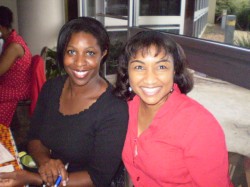 Kayla Perrin(l) and Patricia Sargeant