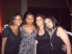 Me with my agent Sha-Shana Crichton, and her other clients, Eve Silver and Dona Sarkar-Mishra